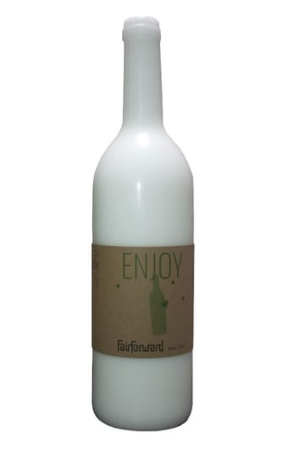 Candle Wine Bottle - Color: White