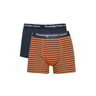 Boxers 2-Pack Striped - Color: Russet Orange - Size: L