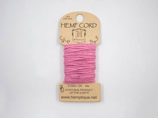 Hemp Cord  6m & 3m - Bright Pink