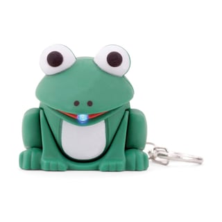 Frog Led Keyring - green