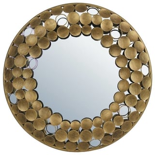 Spiegel Cirkels Goud Metaal 70cm