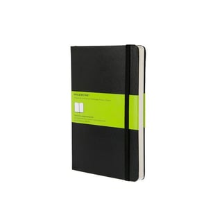 Moleskine notebook hardcover large plain - 13 x 21cm / black