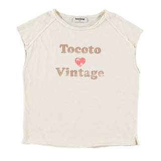 Tocoto Vintage Sleeveless Shirt with Logo