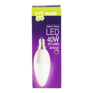 PLUS Lamp LED 40W Kaars Kleine Fit Mat Dim