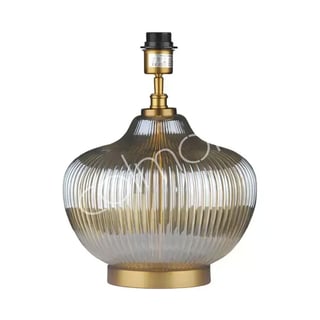 Tafel Lamp Voet Amaris Amber Transparant Glas 31x39cm