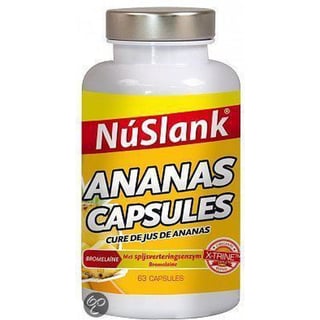 NuSlank X-Trine Ananas Capsules - 63 Capsules - Voedingssupplement