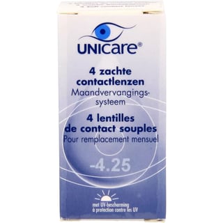 Unicare Zachte Maandlens -4.25 4st 4