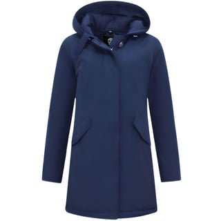 Vrouwen Winterjas Parka - Blauw