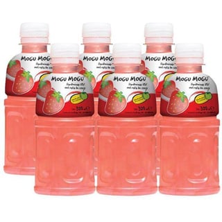 Mogu Mogu Aardbei 320ml - 6 stuks