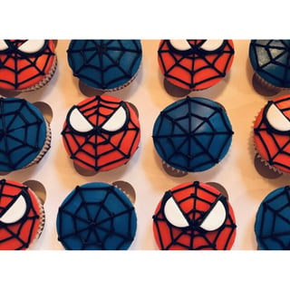 Spider-Man Cupcakes Fondant