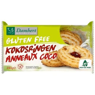 Damhert Gluten Free Kokosringen Fruitvulling 240GR