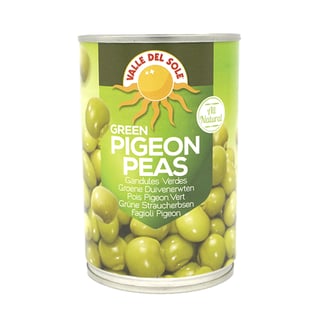 VALLE DEL SOLE Pigeon Peas Green Fresh EO 425 Grams