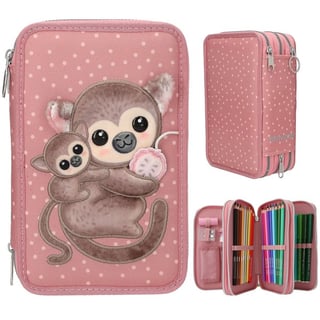 TOPModel Kleurpotloden & Viltstiften Etui Juicy Knuffelaapje