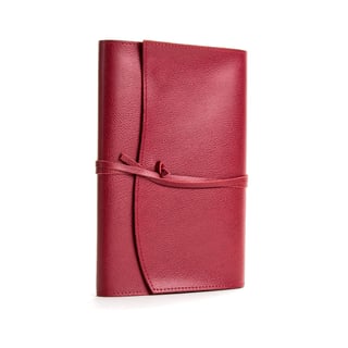 Portofino Refillable Leather Journal Lined A5 - Red