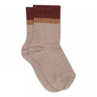 Mp Denmark Norma Glitter Socks Rust 79191 102