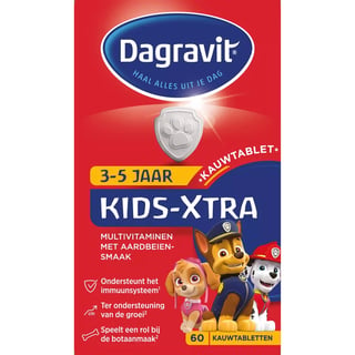 Dagravit Multi Kids-Xtra Aardbei Kauwtabl 60