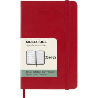 Moleskine 18 month diary hardcover pocket 2024-2025
