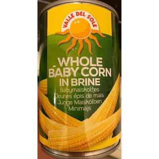 Vds Whole Baby Corn In Brine 400Gr