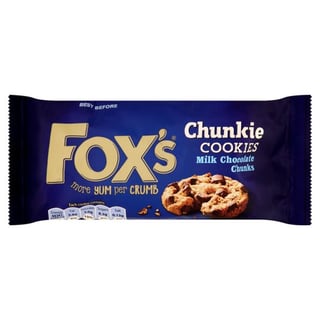 Fox's Chunkie Cookies Milk Chocolate 180g