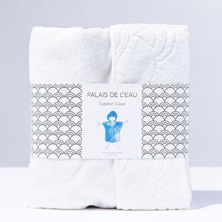 Peuter Poncho biokatoen - met logo mogelijk - Wit