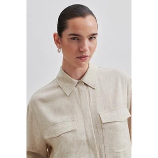 Second Female Linoraw Shirt Vintage Khaki