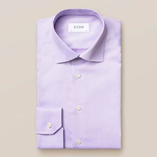 Eton Light Purple Micro Braid Shirt