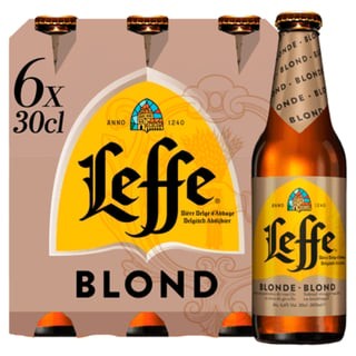 Leffe Blond Belgisch Abdijbier Flessen 6 X 30 Cl