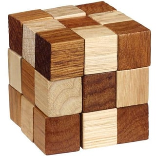 Be Clever! Smart Puzzles Wood - Cube