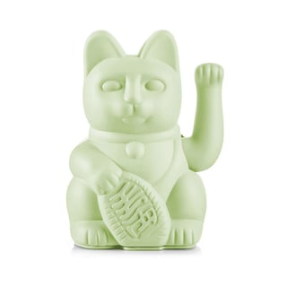 Lucky Cat Light Green 10x15cm