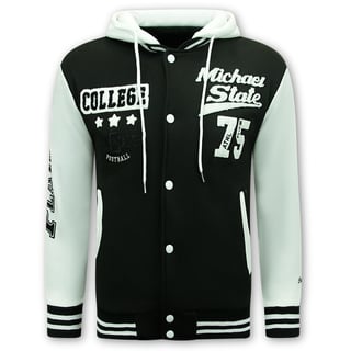 Varsity Vest Met Capuchon - 905 - Zwart