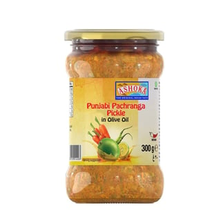 Ashoka Punjabi Pachranga Pickle In Olive Oil 300 Grams