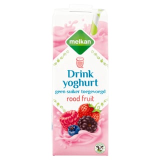 Melkan Drinkyoghurt Rood Fruit
