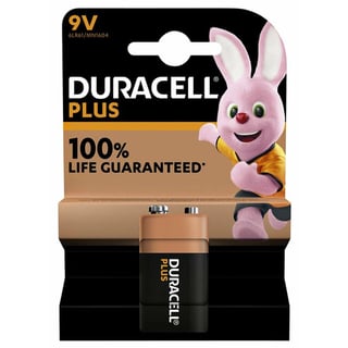 Duracell Plus Alkaline 100% 9v 6lr61 1 St