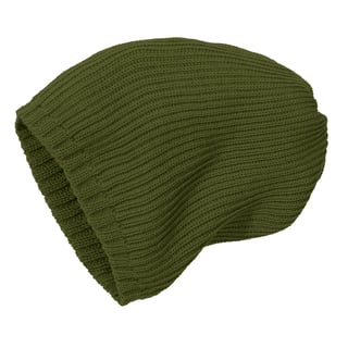 Disana Organic Knitted Hat Rib Look Olive