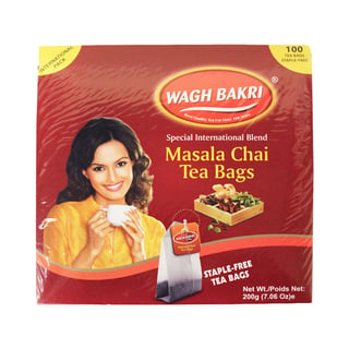 Wagh Bakri Masala Chai Tea Bags 200Gr (100Bags)