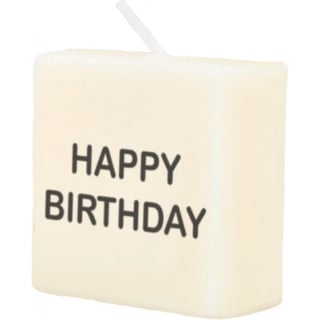 Scrabble Kaars - Alfabet: Happy Birhday