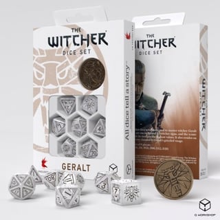 The Witcher Dice Set The White Wolf