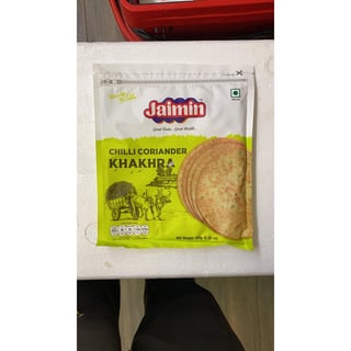 Jaimin Chilli Coriander Khakhra 180 Grams