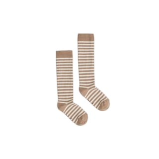 Gray Label Long Ribbed Socks Biscuit - Cream