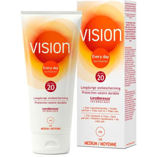 Vision Every Day Sun Protection SPF20 - 100 Ml - Zonnebrand Crème