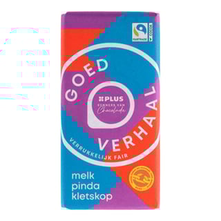 PLUS Melk Pinda Kletskop Fairtrade