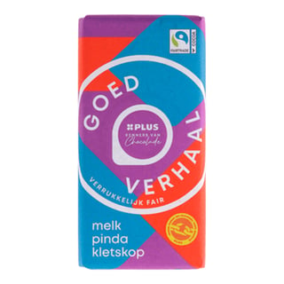 PLUS Melk Pinda Kletskop Fairtrade