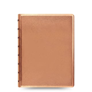 Refillable Colored Notebook A5 Lined - Rose Gold