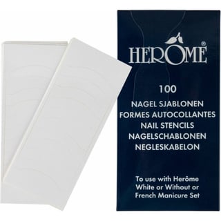 Herome Nagelsjablonen - Nail Stencils - Superstrakke Witte Nagelranden Zonder Uit Te Schieten Lakken - Voor De Perfecte French Manicure - 1*100pcs.