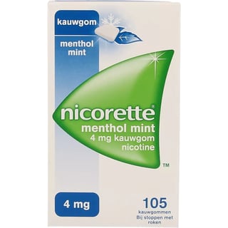 Nicorette Kauwgom 4mg Menthol Mint 105st 105