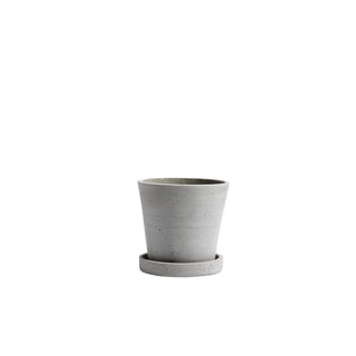 HAY Flowerpot with Saucer S Grey