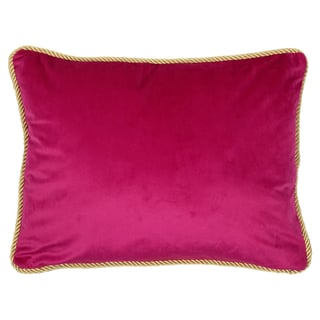 Sierkussen Fuchsia Fluweel 45x35cm Gouden Bies