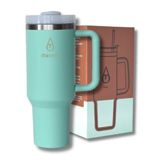 Motivai Tumbler Beker - Kleur: Turquoise