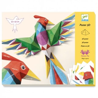 Djeco 3D Vouwpakket Vogels
