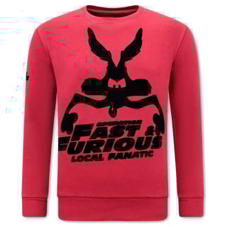 Heren Sweater - Fast and Furious - Bordeaux